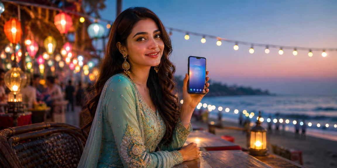 কক্সবাজার সমুদ্র সৈকতে মোবাইল বেটিং উপভোগ করছেন একজন পর্যটক